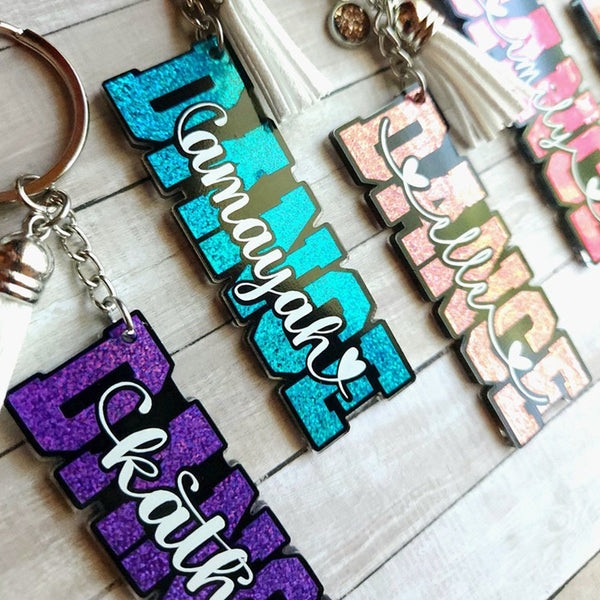 Personalized Dance Keychain • Dancer Keychain