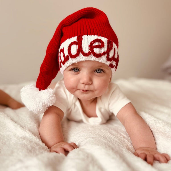 Personalised Christmas Santa Hat . Baby Toddler & Aldult Santa Hat