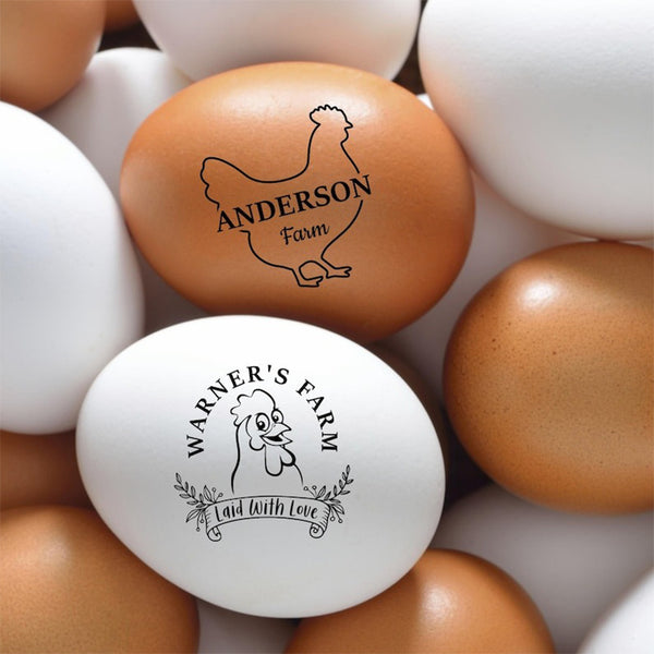 Custom Egg Stamp! Farm Stamp | Egg Marking | Egg Stamper | Egg Carton Stamp