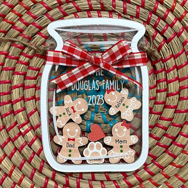 Cookie Jar Ornament Gift for Christmas,Personalized Family Ornament