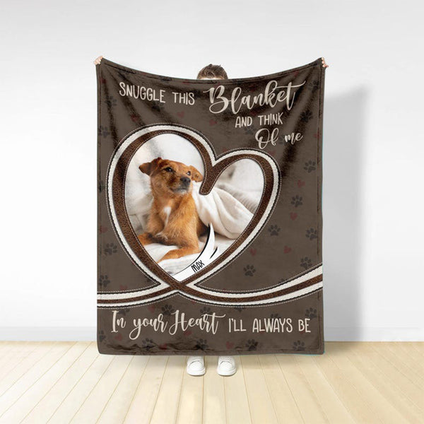 Personalized Dog Photo Blanket, Pet Blanket with Pictures, Pet Memorial Gifts