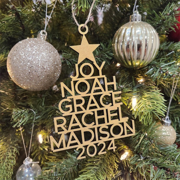 Family Christmas Ornament - Personalized Ornament With Names