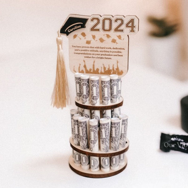 2025 Graduation Money Tree Holder | Handmade gift, Custom Graduation Gift message, Custom name