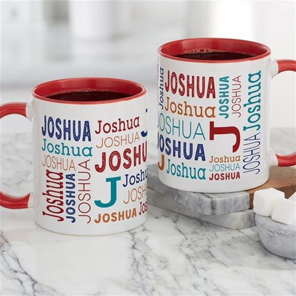 Personalized Name Word Art Mug