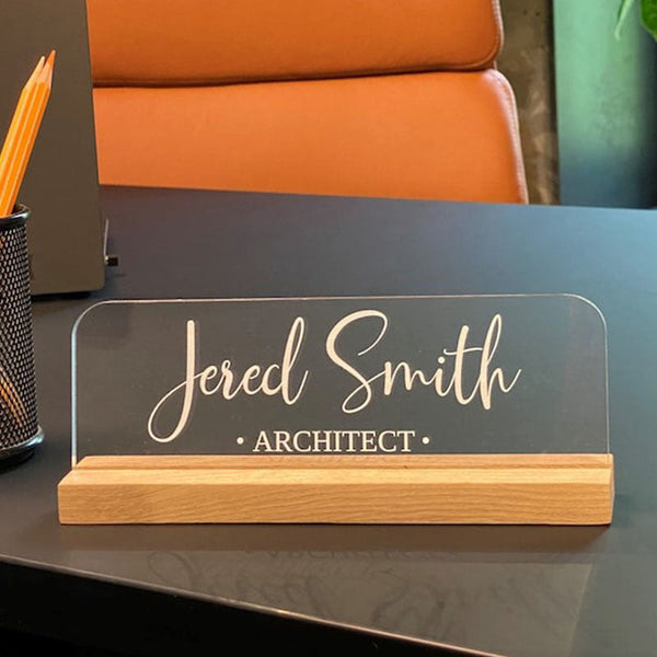 Desk Nameplate, Nameplate Desk, Desk Plate, Work Desk Decor, Desk Name Plate