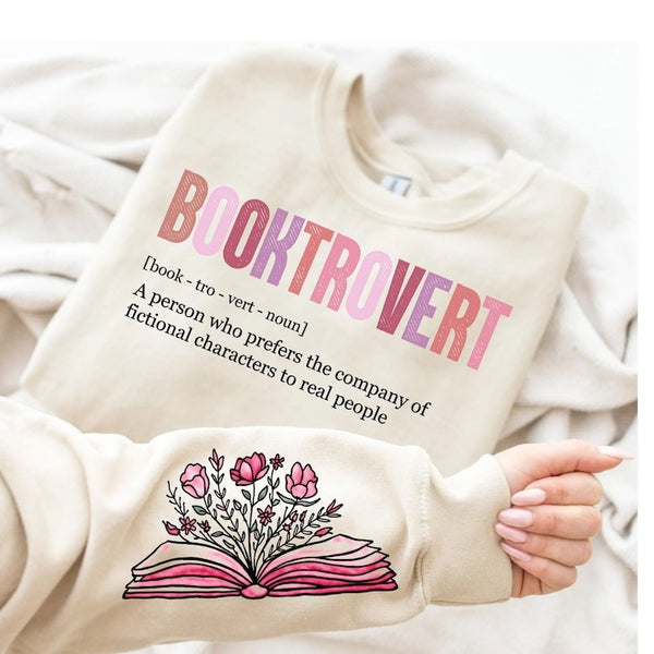 Booktrovert Definition Funny Book Lover  Sweater