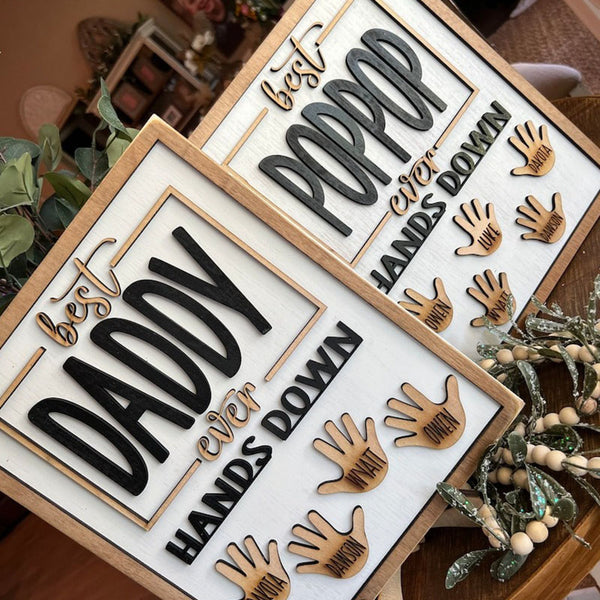 Personalized Fathers Day Handprint gift