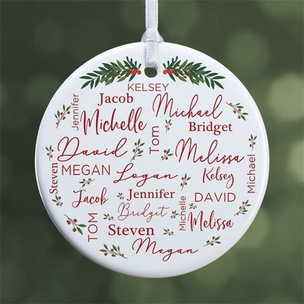 Merry Christmas Ornament Gift | Personalized names