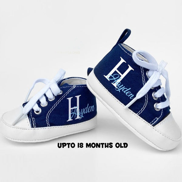 Custom Baby Shoes Personalized Baby High Top Monogram Infant Sneakers