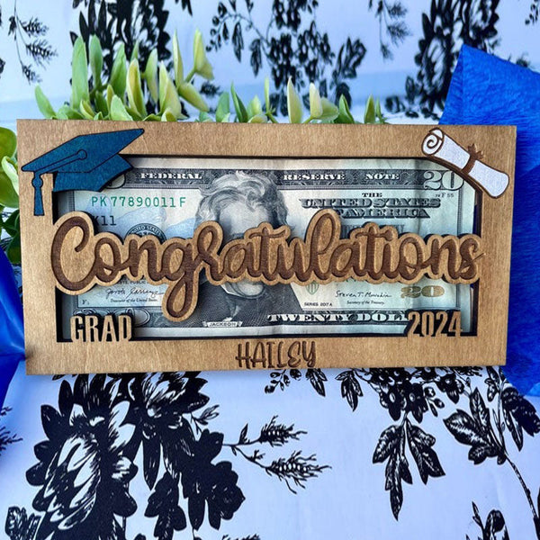 Personalized Graduation Money Holder, Cash Holder, Class of 2025 Gift