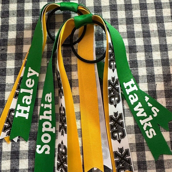 Custom Cross Country Ribbons, Personalized Sports Team Ribbon