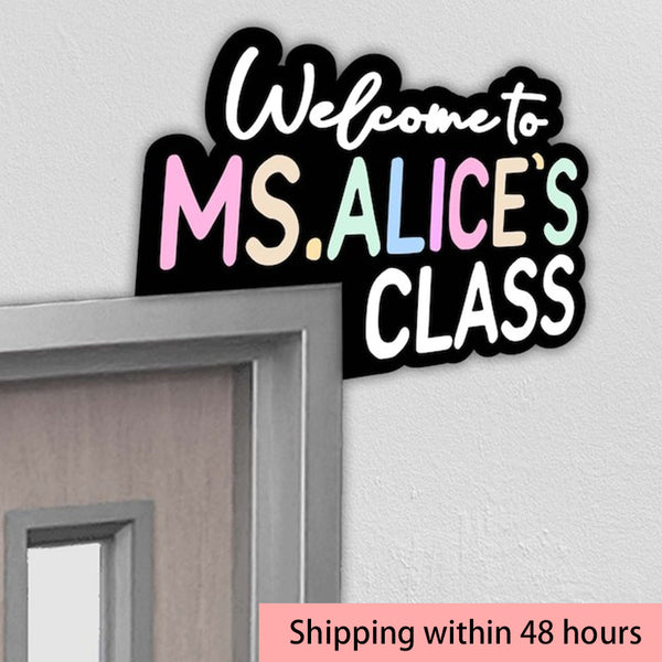 Doorframe Sign,Gift for teacher,Teachers' day gift, Teacher Name Sign