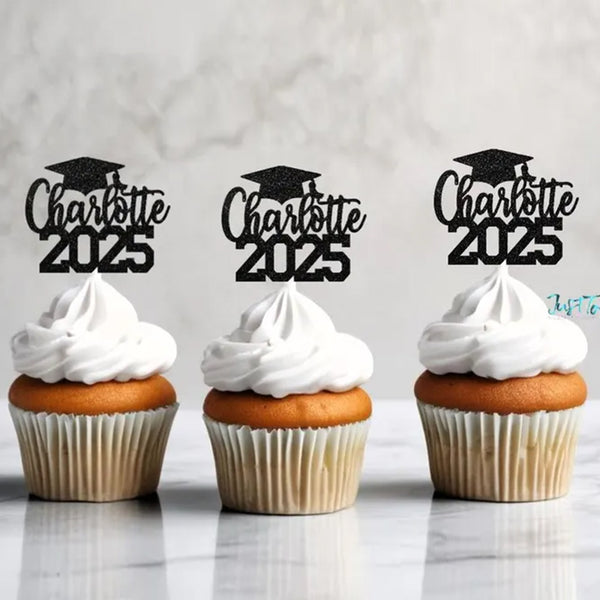 Graduation Topper 2025, 2025 Cupcake Toppers, Graduation Cupcake