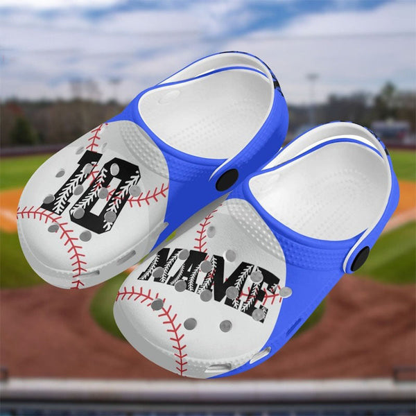 Custom Slides Personalized Baseball Clogs, Baseball Slides, Custom Slides, Gift for Baseball Player