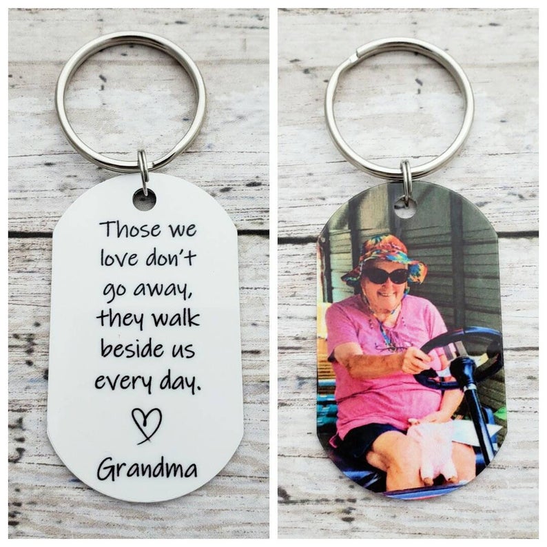 Memorial Keychain, Loss of Loved One Keychain, Those We Love Don't Go Away