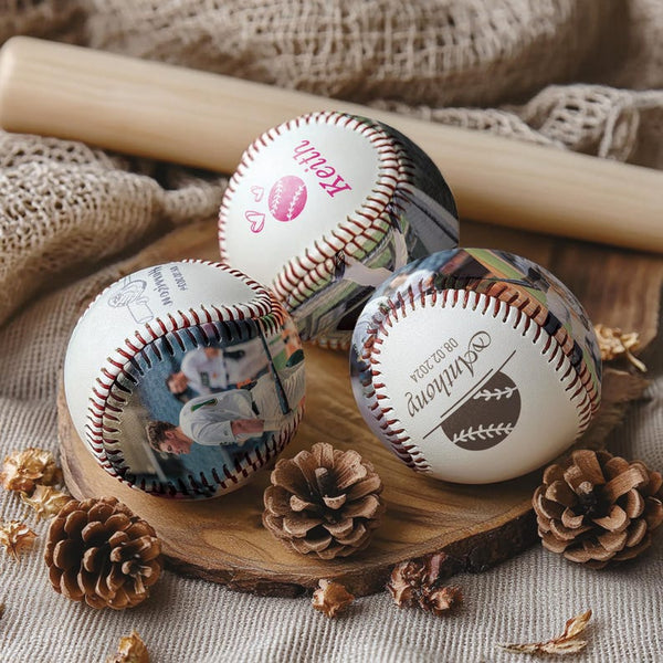 Custom photos and name baseball, Gift For Baseball Player, Personalized Team Balls