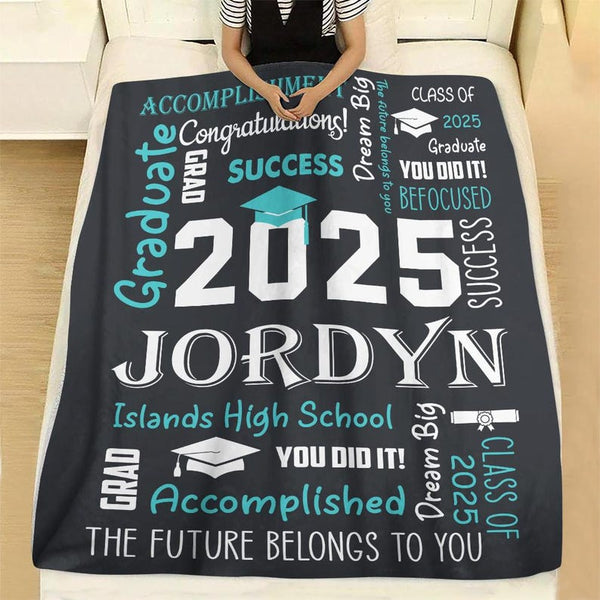 2025 Graduation Blanket | Personalized Graduation Blanket