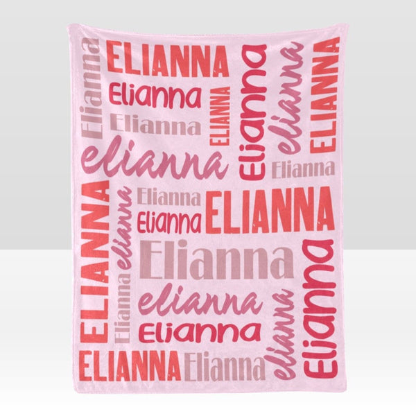 Custom Blanket with Name Customized Blanket Personalized Throw Blankets for Kid