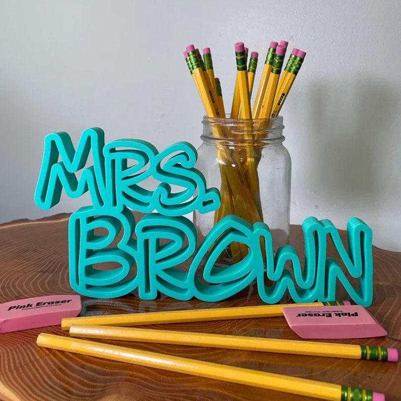 Teacher Name Plate - Teacher Name Sign