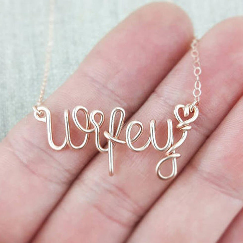 Name Necklace, Valentines Necklace, Custom Necklace, Personalized Name Necklace