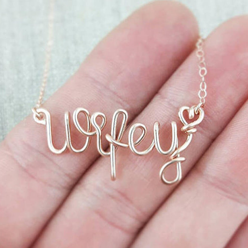 Name Necklace, Valentines Necklace, Custom Necklace, Personalized Name Necklace