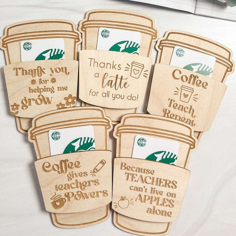 Teacher Gift Card Holder Coffee Gift Card Holder