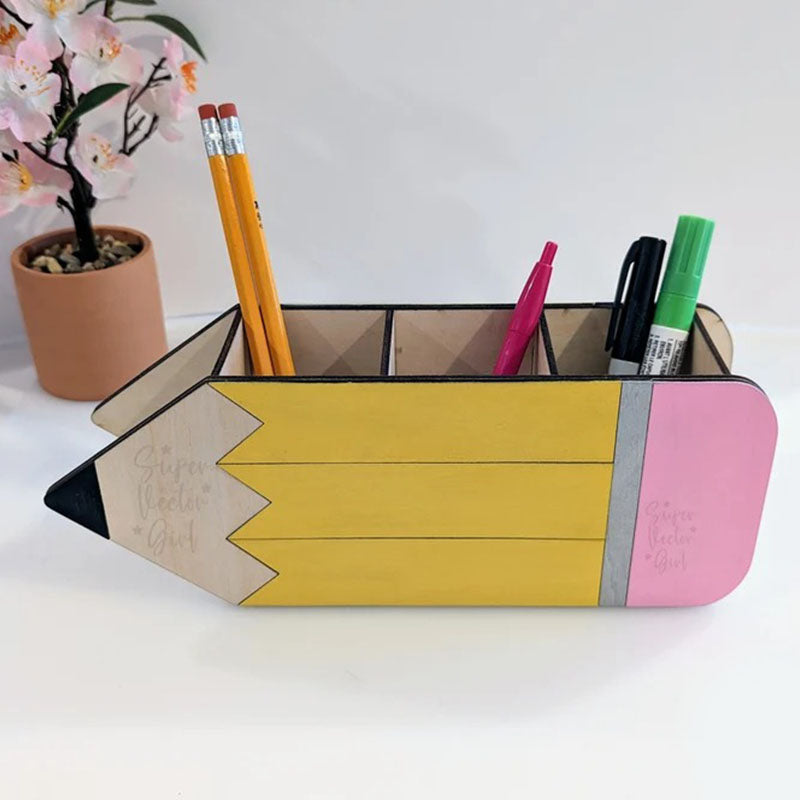 Pencil Organizer, Personalized Teacher Appreciation Gift Desk Pen Holder Storage Cup