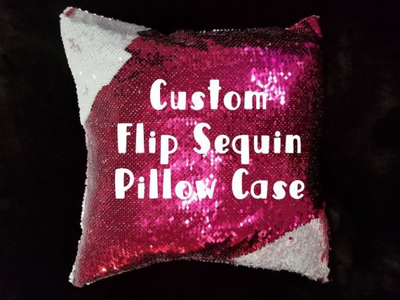 Birthday Gift for Girls - Sequin Pillow - Unicorn Sequin Pillow - Personalized Sequin Pillow