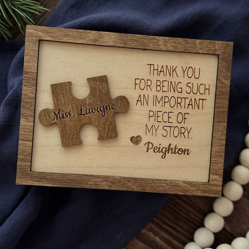 Thank You Teacher Plaque, Personalized Teacher Sign, Teacher Apperication Gift