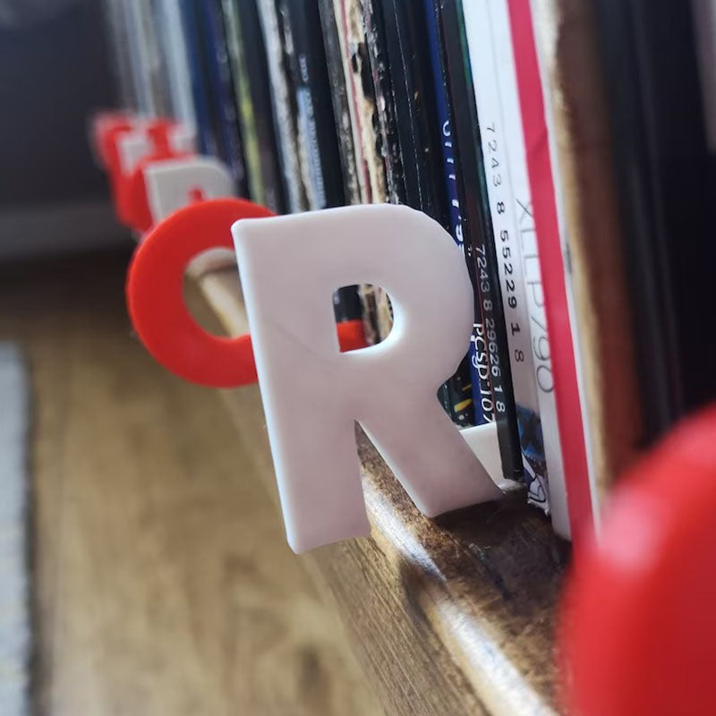 Alphabet Dividers for Vinyl Records, CDs, Books Contains