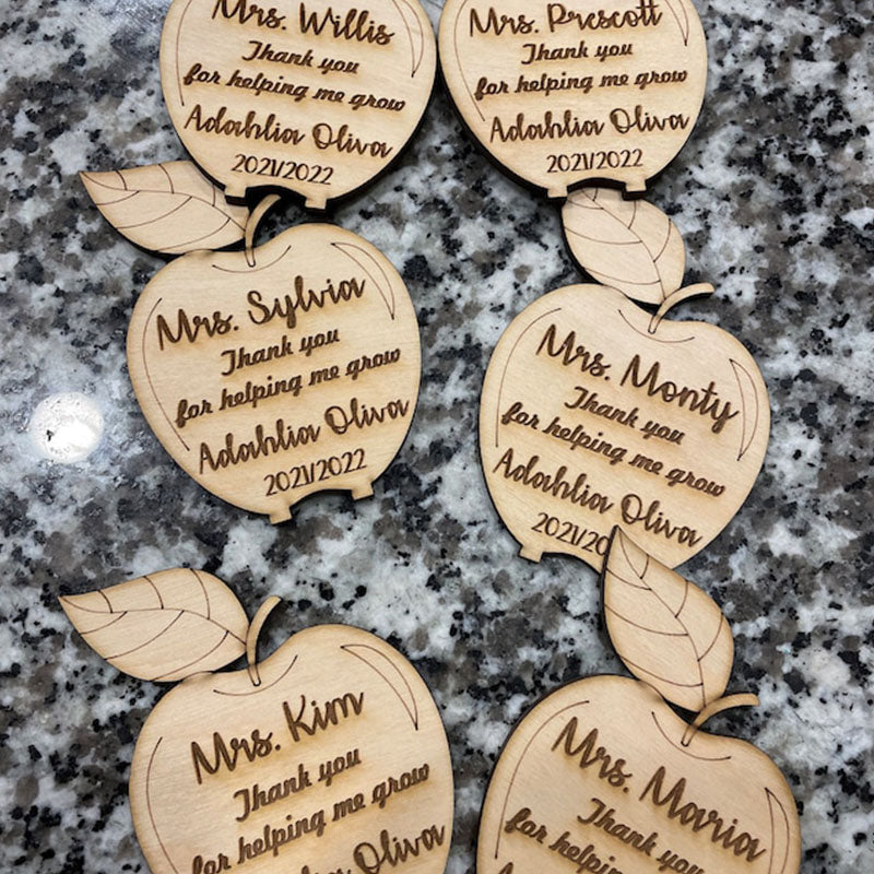 Teacher Thank You, Wooden Apple Desk Gifts, Teacher Thank You, Personalized Teacher Gifts