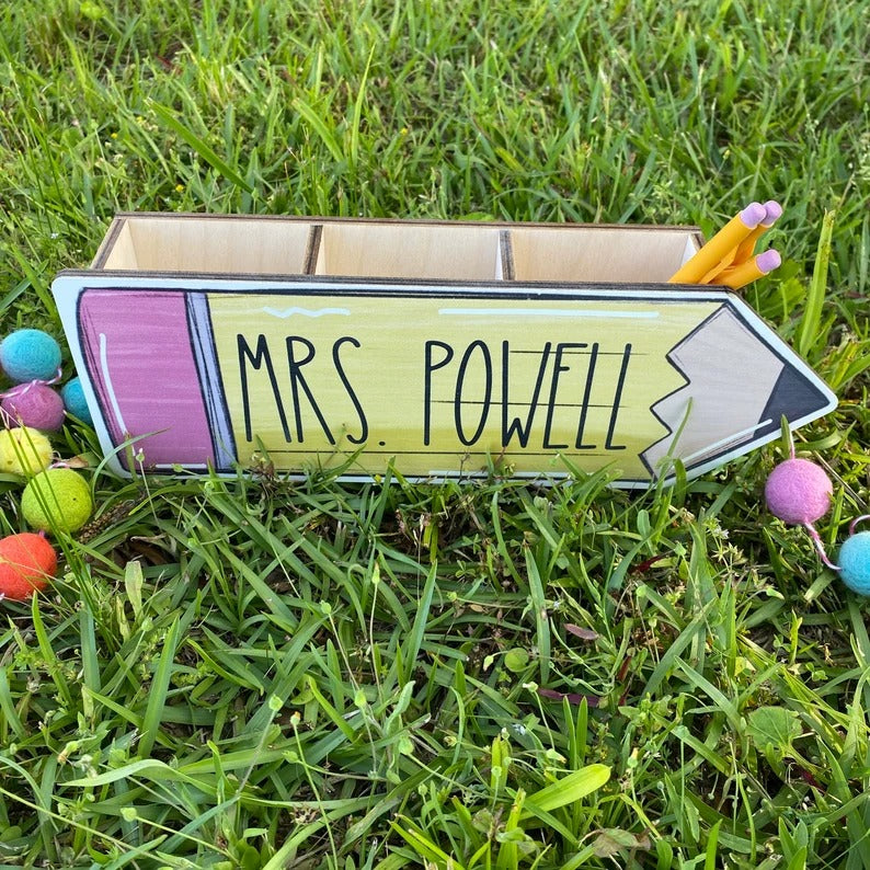 Teacher Gift - Personalized Teacher Pencil Holder