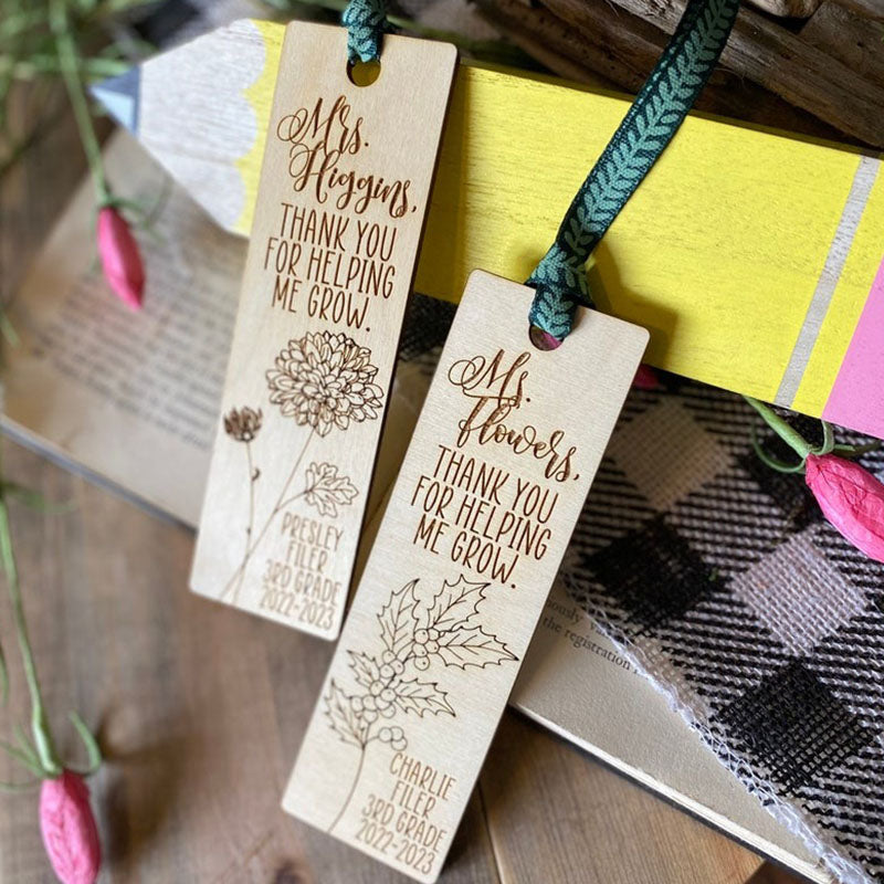 Teacher Gift, Gift for Teachers, Personalized Bookmark