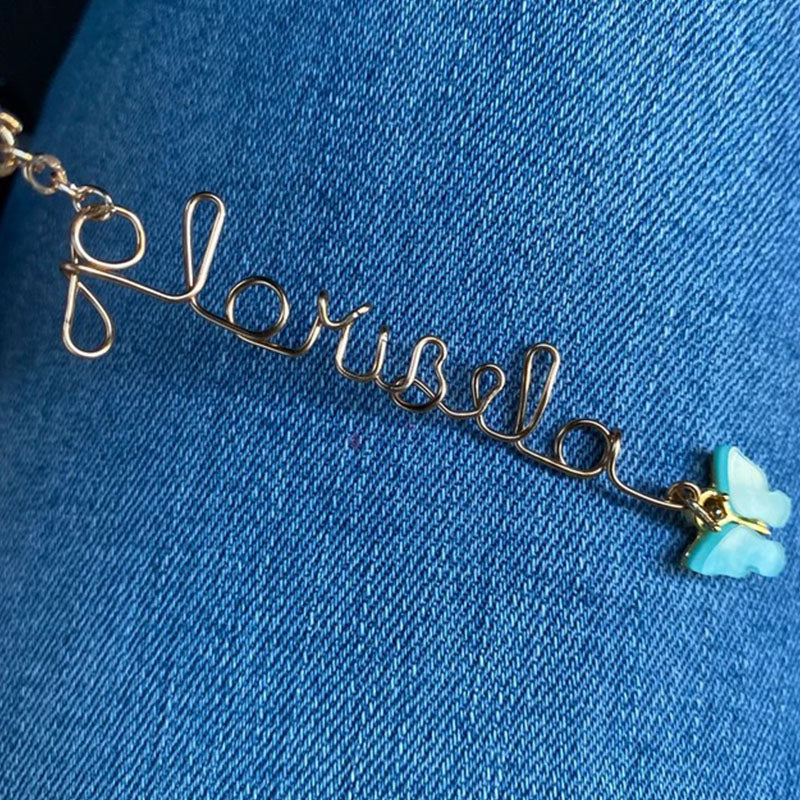 Custom Wire Name Keychain,cute keychain,gift for her