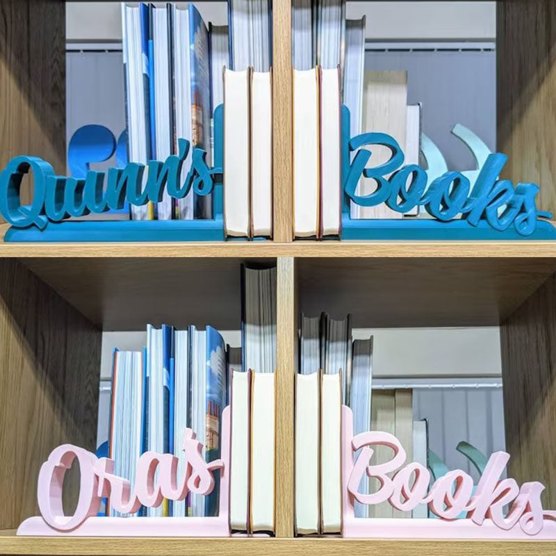 Decorative Lightweight Bookends - Personalised -  (Names/Places)