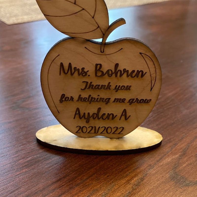 Teacher Thank You, Wooden Apple Desk Gifts, Teacher Thank You, Personalized Teacher Gifts