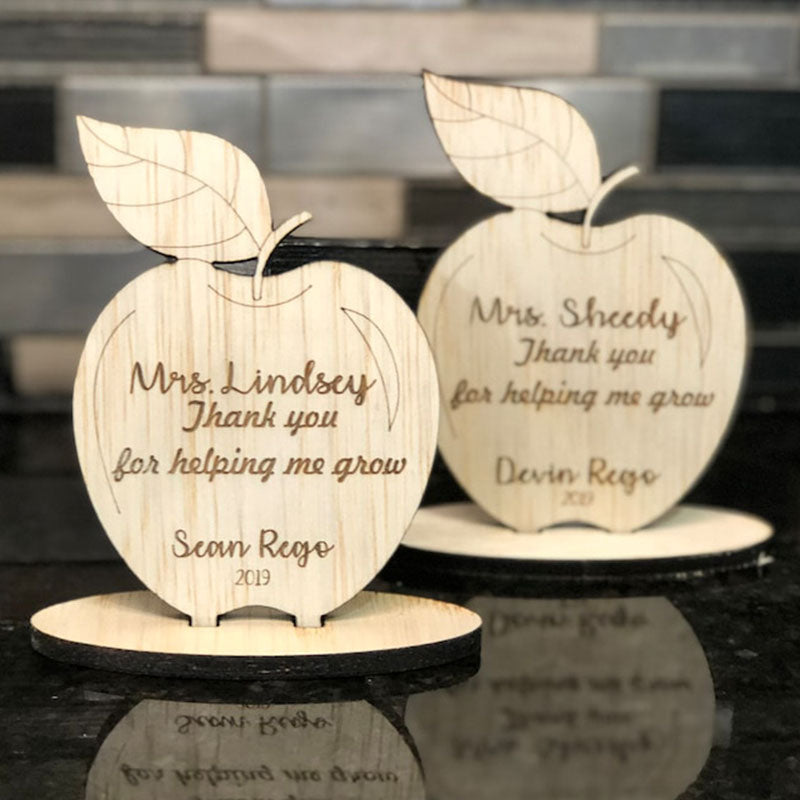 Teacher Thank You, Wooden Apple Desk Gifts, Teacher Thank You, Personalized Teacher Gifts