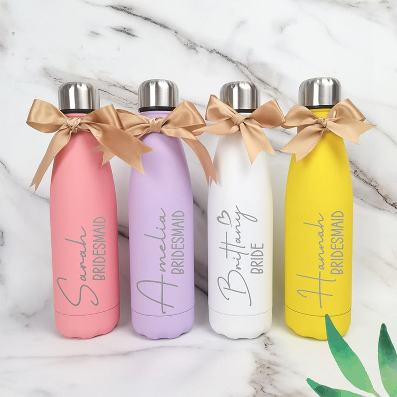 Personalized Water Bottle Vacuum, Engraved Water Bottle Bridesmaid Drinkware