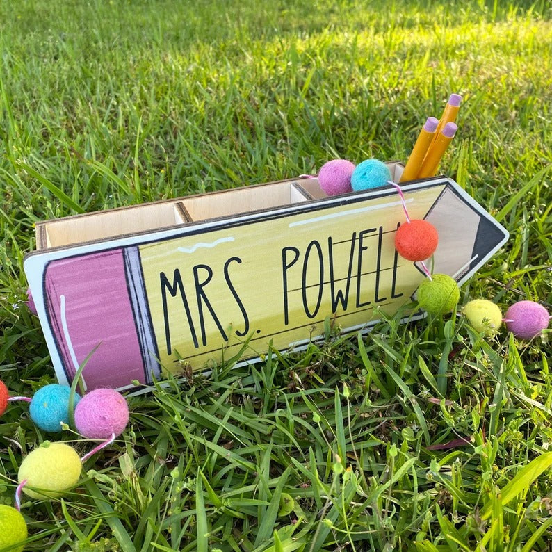 Teacher Gift - Personalized Teacher Pencil Holder