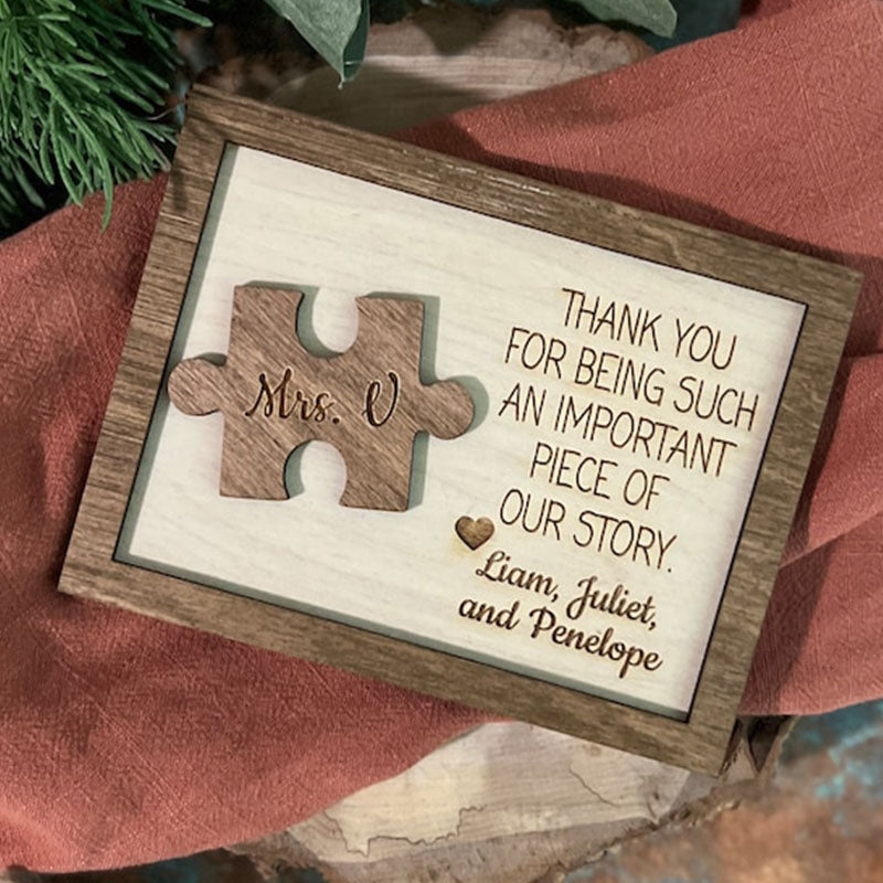 Thank You Teacher Plaque, Personalized Teacher Sign, Teacher Apperication Gift