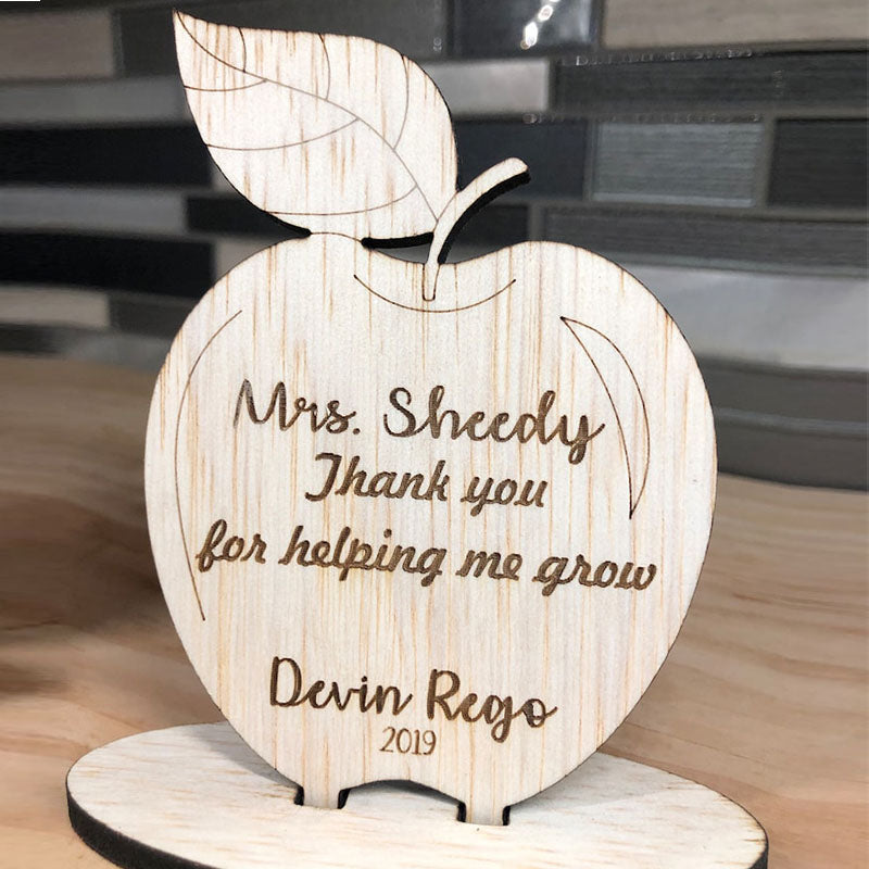 Teacher Thank You, Wooden Apple Desk Gifts, Teacher Thank You, Personalized Teacher Gifts