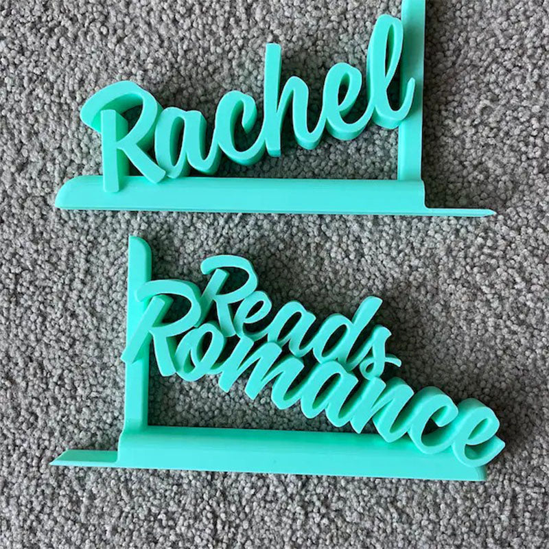 Decorative Lightweight Bookends - Personalised -  (Names/Places)