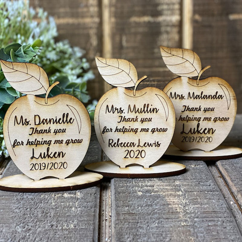 Teacher Thank You, Wooden Apple Desk Gifts, Teacher Thank You, Personalized Teacher Gifts