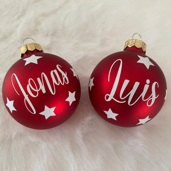 Custom Decals For Christmas Ornaments, Xmas, Custom Personalized Ornaments