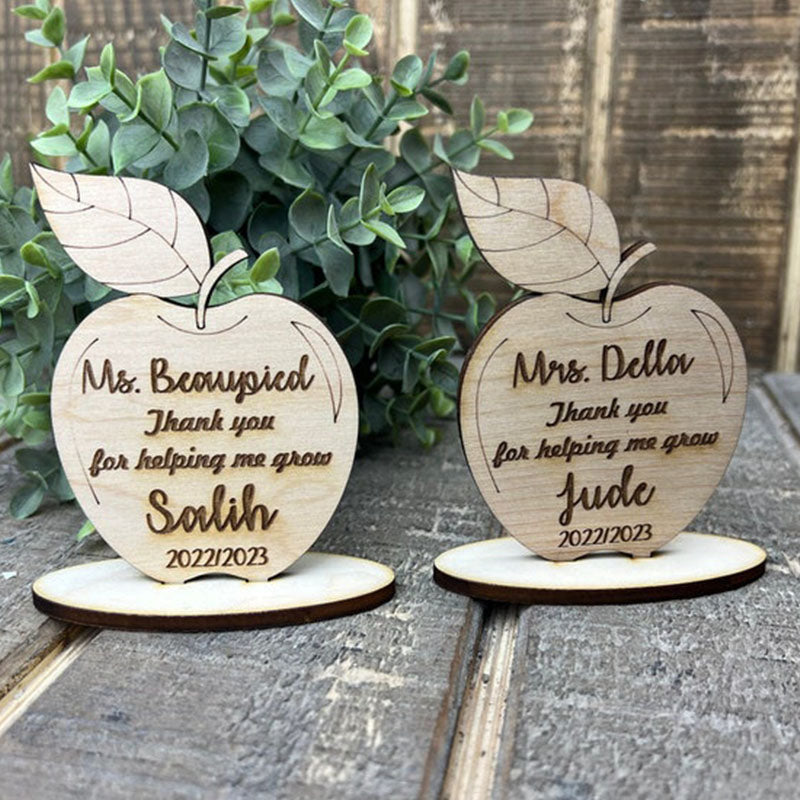 Teacher Thank You, Wooden Apple Desk Gifts, Teacher Thank You, Personalized Teacher Gifts