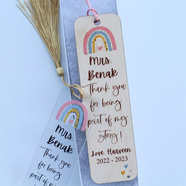 Teacher Thank you Bookmarks, Teacher Appreciation Gift