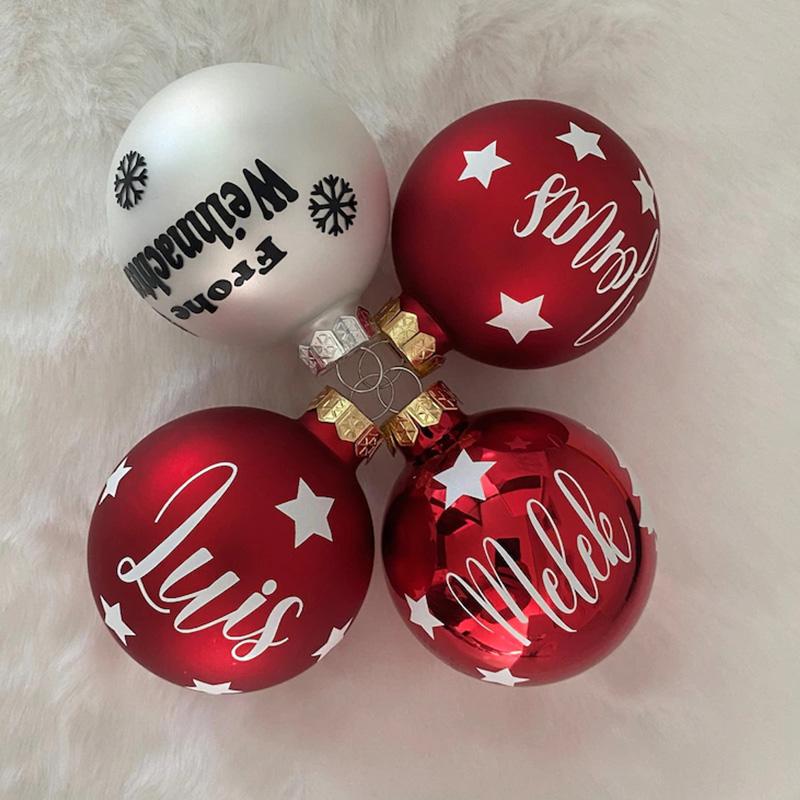 Custom Decals For Christmas Ornaments, Xmas, Custom Personalized Ornaments