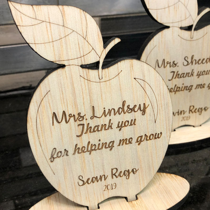 Teacher Thank You, Wooden Apple Desk Gifts, Teacher Thank You, Personalized Teacher Gifts