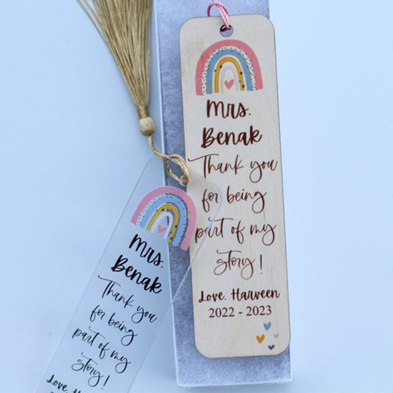 Teacher Thank you Bookmarks, Teacher Appreciation Gift