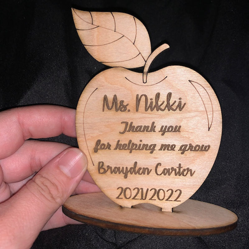 Teacher Thank You, Wooden Apple Desk Gifts, Teacher Thank You, Personalized Teacher Gifts